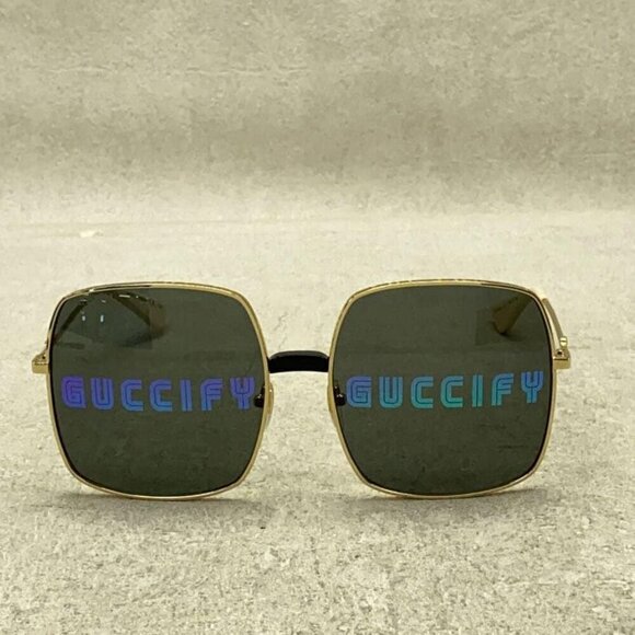 NWT Gucci GG0414S - 002 GUCCIFY Oversized Sunglasses main image 8
